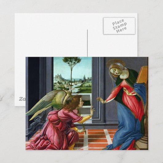 Ankündigung von Sandro Botticelli Postkarte (Vorne/Hinten)