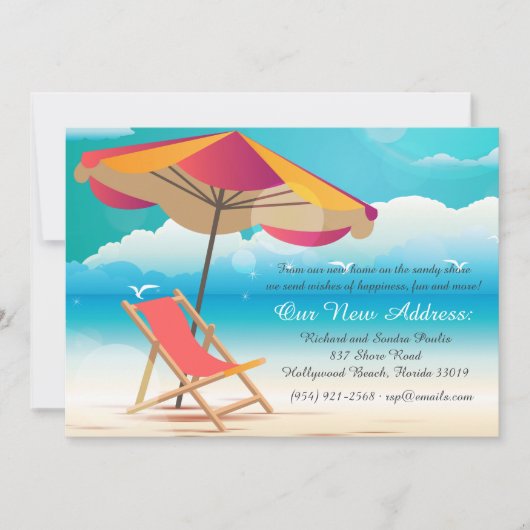 Ankündigung von Sandy Beach Moving (Vorderseite)