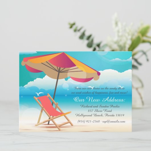 Ankündigung von Sandy Beach Moving (Stehend Vorderseite)