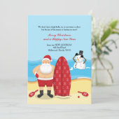 Ankündigung von Santa am Strand Moving (Stehend Vorderseite)