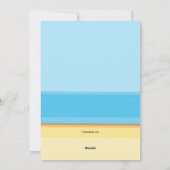 Ankündigung von Santa am Strand Moving (Rückseite)