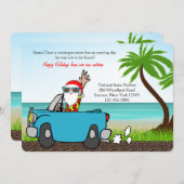 Ankündigung von Santa on Vacation Holiday Moving (Vorne/Hinten)