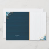 Ankündigung von Save the Date Blue Foto (Rückseite)