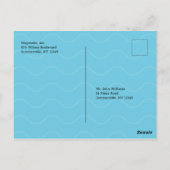 Ankündigung von Save the Date Dinner Cruise Postkarte (Rückseite)