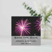 Ankündigung von Save the Date Fireworks (Stehend Vorderseite)