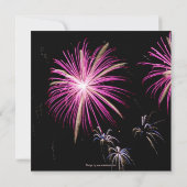 Ankündigung von Save the Date Fireworks (Rückseite)