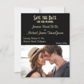 Ankündigung von Save the Date Foto (Vorderseite)