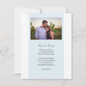 Ankündigung von Save the Date Foto (Rückseite)