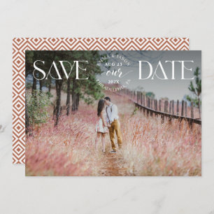 Ankündigung von Save the Date Foto Extravagantes O