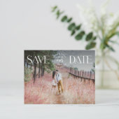 Ankündigung von Save the Date Foto Extravagantes O (Stehend Vorderseite)