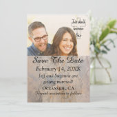 Ankündigung von Save the Date gefiltertem Foto (Stehend Vorderseite)
