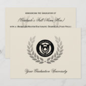 Ankündigung von Schulabschlüssen oder Hochschulabs (Vorne/Hinten)