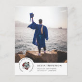 Ankündigung von Schullogos und Foto-Abschluss Postkarte (Vorderseite)