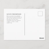 Ankündigung von Schullogos und Foto-Abschluss Postkarte (Rückseite)