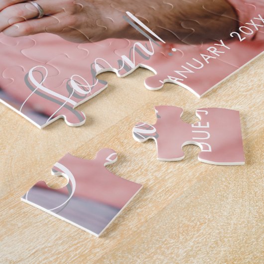 Ankündigung von Schwangerschaft kommt bald Skript- Puzzle (Seite)