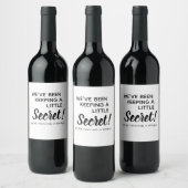 Ankündigung von Schwangerschaften Weinetikett (Flaschen)