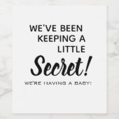 Ankündigung von Schwangerschaften Weinetikett (Einzelnes Label)