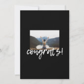 Ankündigung von Schwarz-Weiß-Abschluss (Rückseite)