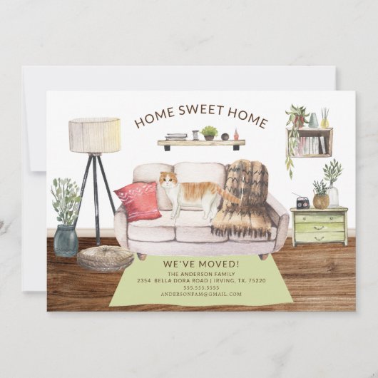 Ankündigung von Scottish Fold Cat Moving (Vorderseite)