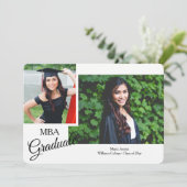 Ankündigung von Script Graduate Foto (Stehend Vorderseite)