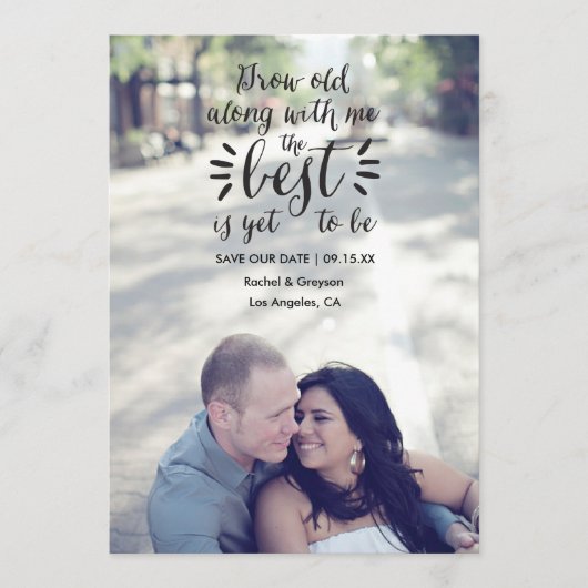 Ankündigung von Scripting Save the Date Foto (Vorderseite)