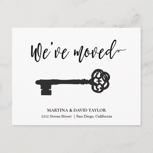 Ankündigung von Scripture und Key New Zuhause Addr Postkarte (Vorderseite)