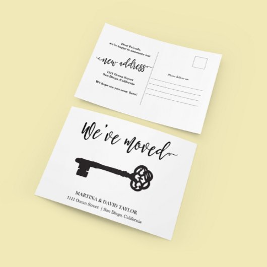 Ankündigung von Scripture und Key New Zuhause Addr Postkarte