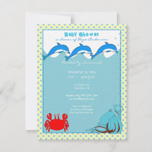 Ankündigung von Sea Baby Boy Shower