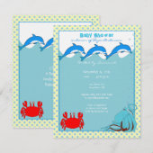 Ankündigung von Sea Baby Boy Shower (Vorne/Hinten)