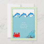 Ankündigung von Sea Baby Boy Shower (Rückseite)