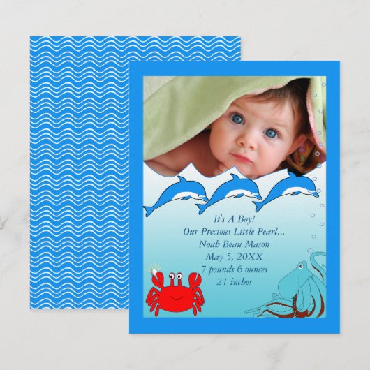 Ankündigung von Sea Baby Girl (Vorne/Hinten)