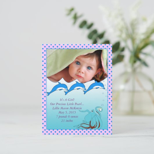 Ankündigung von Sea Baby Girl (Stehend Vorderseite)