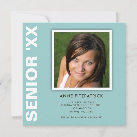 Ankündigung von Senior Foto Abschluss (Vorderseite)