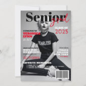 Ankündigung von Senior Grad Modern Magazine Cover (Vorderseite)