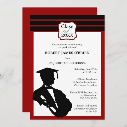 Ankündigung von Silhouette Abschluss (Vorne/Hinten)