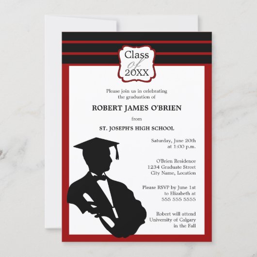 Ankündigung von Silhouette Abschluss (Vorderseite)