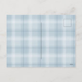 Ankündigung von Simple Baby Boy Birth Foto Postcar (Rückseite)