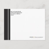 Ankündigung von Simple Black Abschluss Postcard (Rückseite)