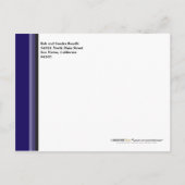 Ankündigung von Simple Blue Abschluss Postcard (Rückseite)