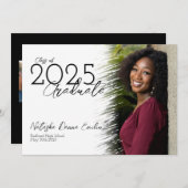 Ankündigung von Simple Brush Stroke Foto Abschluss (Vorne/Hinten)