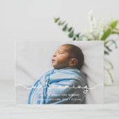 Ankündigung von Simple niedlich Schriftart Baby Fo (Stehend Vorderseite)