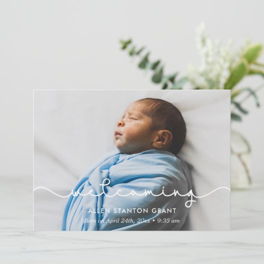 Ankündigung von Simple niedlich Schriftart Baby Fo (Stehend Vorderseite)