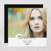 Ankündigung von Simple Student Foto Abschluss Squa (Vorne/Hinten)