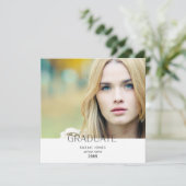 Ankündigung von Simple Student Foto Abschluss Squa (Stehend Vorderseite)