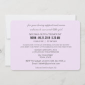 Ankündigung von Sip and See Feather Nest Foto Baby (Rückseite)