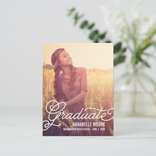 Ankündigung von Skript-Overlay-Abschluss /Einladun (Stehend Vorderseite)