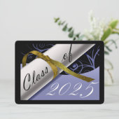 Ankündigung von Sky Blue and Gold Abschluss (Stehend Vorderseite)