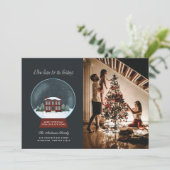 Ankündigung von Snow Globe Foto Holiday Moving (Stehend Vorderseite)