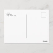 Ankündigung von Solo Foto Black Abschluss Postkarte (Rückseite)