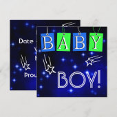 Ankündigung von Star Baby Boy (Vorne/Hinten)